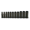 Wright Tool 412 1/2-Inch Drive 11 Piece Deep Impact Socket Set 3/8-Inch - 1-Inch