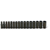 Wright Tool 467 1/2-Inch Drive 16 Piece 6 Point Deep Impact Metric Socket Set 10mm - 27mm