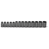 Wright Tool 660 3/4 Drive 14 Piece 6 Point Standard Metric Impact Socket Set, 19mm - 41mm